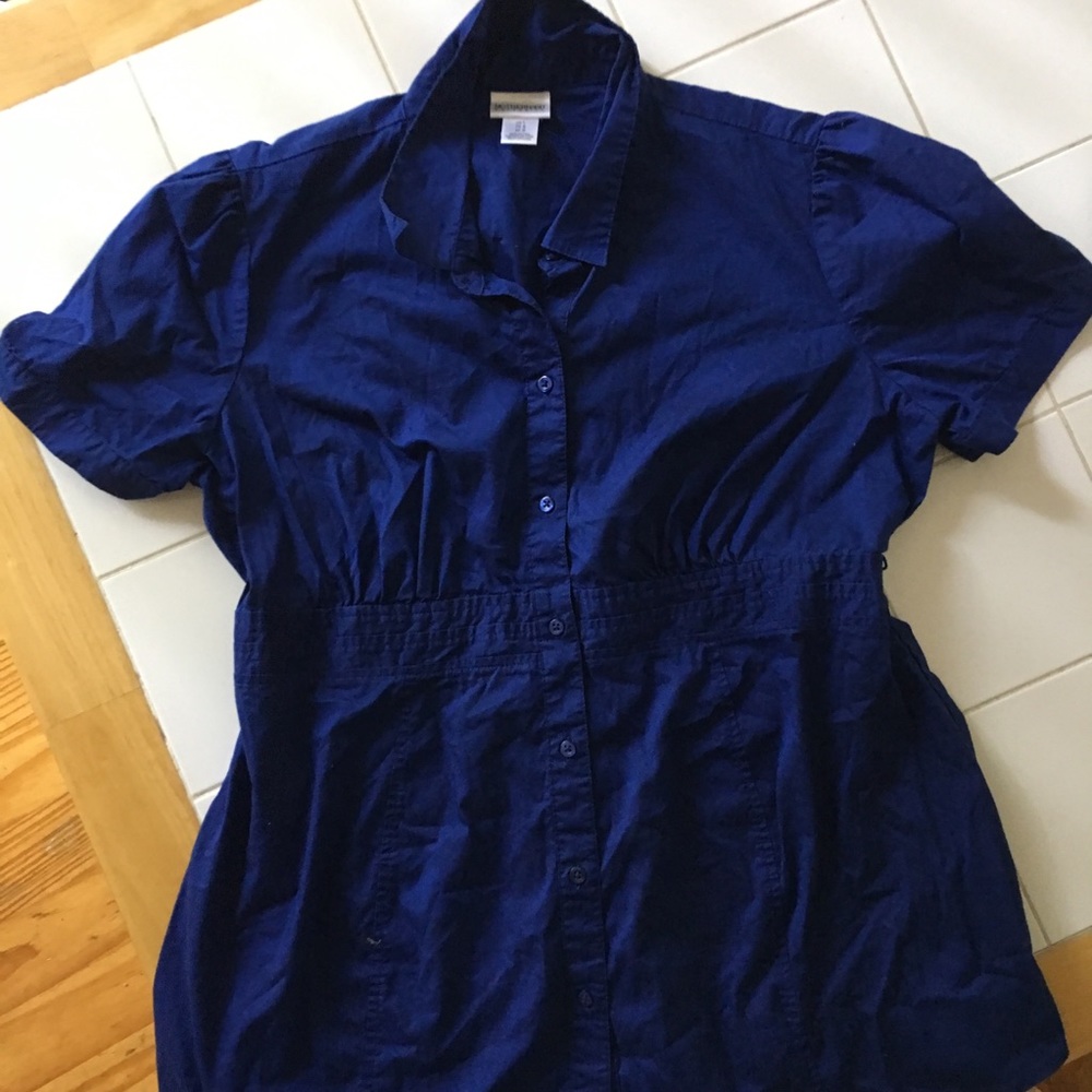 Blue Motherhood Maternity blouse